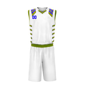 Pantalones cortos de baloncesto de verano personalizados al por mayor ropa transpirable con último diseño uniforme conjunto de baloncesto por sublimación - Product Image 4