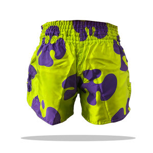 Alta calidad personalizado bordado rojo/Negro sublimado Muay Thai Shorts decoración de encaje deportivo para MMA artes marciales Taekwondo - Product Image 2