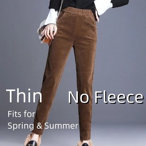 กางเกงขากว้างเอวสูงมีกระดุมสำหรับผู้หญิงกางเกงสีขาวเอวสูงตรงยาวทรงหลวมใหม่ฤดูใบไม้ผลิฤดูร้อน - Product Image 2