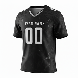 Camiseta de Fútbol Americano Personalizada para Adultos, Unisex, Manga Corta, 100% Poliéster, Transpirable, Anti-UV, Secado Rápido, Tallas Grandes - Product Image 1