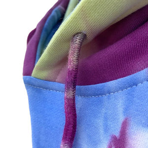 Sweat-shirts à capuche tie-dye en coton biologique 100% pour la rue, nouvelle mode streetwear décontractée, vêtements de sport, fabrication OEM - Product Image 4