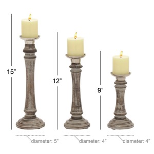 Superior Quality Wooden <b>Candle</b> Stand for Bedroom Living Room Decor Elegant Table Display Artistic Piece Handcrafted From India - Product Image 5