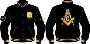 Vestes d'université MASTER MASON Vestes Masonic letterman Vestes en laine - Product Image 3