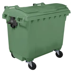 660 litre plastik çöp atık konteyner dört Wheelies fren yeşil kırmızı turuncu renk türkiye üretici fabrika en iyi fiyat