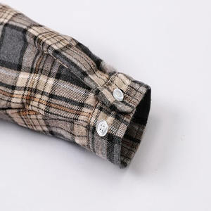 Camisa de franela para hombre de alta visibilidad hecha a medida diseño de cuello - Product Image 6