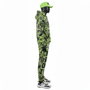 Ensemble de survêtement décontracté à capuche sur mesure, coupe régulière, unisexe, respirant, 100% coton, broderie, nouveau design - Product Image 2