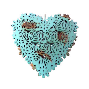 Latest Design Iron Hanging Heart W/Copper Antique Usage for <b>Christmas</b> <b>Wall</b> Hanging Decoration Handicrafts - Product Image 3