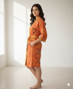 Bata de Lujo para Mujer con Capucha, 100% Algodón, Bata de Baño Suave de Longitud Completa, Mangas Largas de Tiro Medio para Invierno, para Uso en Hoteles - Product Image 3