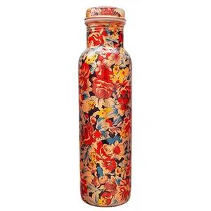 Botella de agua de cobre con impresión personalizada y diseño elegante para una hidratación saludable y un uso diario sostenible - Product Image 6