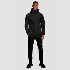 Veste de marque réfléchissante pour hommes, poignets réglables, thermo-scellé, matelassé, noir de jais, rembourrée - Product Image 3