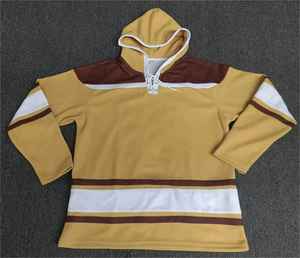 Sweat à capuche de hockey sur glace de qualité supérieure, personnalisable avec logo et numéro, impression par sublimation, accepte les commandes OEM. - Product Image 1