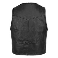 Chalecos de cuero OEM para hombres y mujeres Moda personalizada y estilo motorista