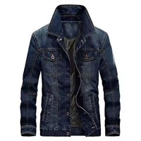 Blousons en jean haute performance 2025 pour hommes, imperméables, coupe-vent et respirants, style décontracté, streetwear, avec poches boutonnées, pour l'automne