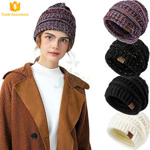 Gorro de Invierno Grueso, Suave y Cálido para Mujer, Gorro de Punto Informal, Elegante, Cómodo, Elástico, 100% Algodón, Personalizable - Product Image 6