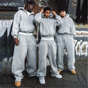 Custom Oversized Unisex Sweatshirt Tracksuit Zip up <b>Hoodies</b> and Sweat Pants Set Tracksuit Sportswear <b>for</b> Sweatsuit <b>Men</b> - Product Image 5