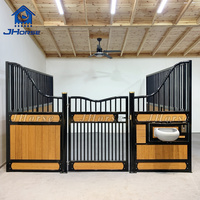 Box à Chevaux Portable Européen de Luxe 3,6m 3,5m 3m, Écurie Mobile Élégante pour Soins Équins