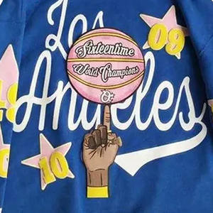 เสื้อฮู้ดสวมหัวใส่สบายพร้อมผ้าระบายอากาศมีกระดุมข้อมือเสื้อและใส่สบายพิมพ์ลายและโลโก้ได้ตามต้องการ - Product Image 5