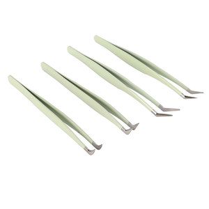 Pince à cils personnalisable en acier inoxydable pour extensions de cils avec option de marque privée - Product Image 4