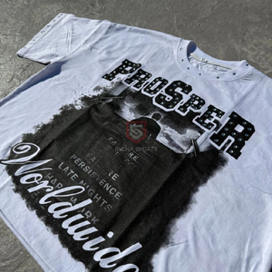 Camiseta de Manga Corta con Cuello Redondo Estampada para Hombre, Corte Regular, Diseño Casual, 100% Algodón Jersey, Marca Prosper Worldwide - Product Image 5