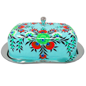 Beurrier en acier inoxydable au design attrayant, emballage en carton écologique, forme et taille personnalisées, couvercle rabattable moderne et minimaliste - Product Image 3