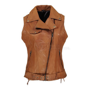 Customer Demand <b>Women</b> Leather <b>Vest</b> Best Edition New Quality Low Rate <b>Women</b> Leather <b>Vest</b> New Design Made In Pakistan - Product Image 1