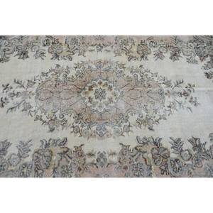 พรมขนสัตว์4.9x8ft ตุรกีสีเบจสีน้ำตาลหรูหราดีไซน์แบบเย็บปะติดปะต่อกันสำหรับทางเข้าห้องนั่งเล่นข้างเตียง2023รุ่นใหม่ลาเท็กซ์ได้รับการสนับสนุน - Product Image 5