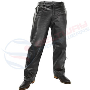 Vente en gros vêtements OEM dernier cri pour homme pantalon en cuir respirant meilleure vente 2024 pantalon en cuir à bas prix pour homme - Product Image 6