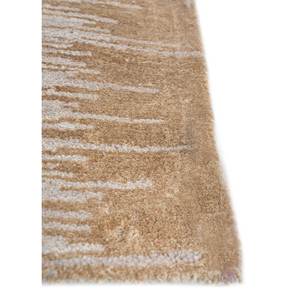 พรมขนสัตว์ผสมไหมไผ่ถักมือสีเบจและสีน้ำตาลลายAbstract รุ่น Kavi Afterglow สำหรับตกแต่งบ้าน ห้องนั่งเล่น และทางเดิน รุ่น Eskm-07 - Product Image 4