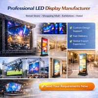 Schermo LED Personalizzabile per Interni P1.538 P1.86 P2.5, Display Pubblicitario Digitale da Pavimento 640x1920mm per Centri Commerciali