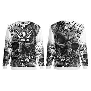 เสื้อกันหนาวมีฮู้ดสำหรับผู้หญิงเสื้อสเวตเชิ้ตคอตตอนคอกลมจัมเปอร์โอเวอร์ไซส์ลายนูนออกแบบได้ตามต้องการ - Product Image 4