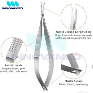 Lisse facile coupe antirouille droit Portable OEM/ODM Service haute qualité en acier inoxydable beauté printemps ciseaux sourcil - Product Image 3