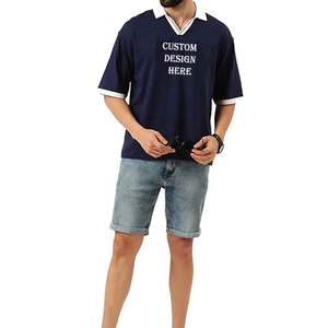 100% coton respirant confort T-shirts Logo personnalisé pour un look professionnel de marque gamme de polos de couleurs classiques - Product Image 6