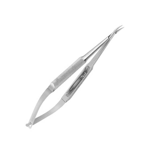 Barraquer เข็มขนาดเล็กที่มีคุณภาพพรีเมี่ยมที่วางเข็มโค้งงอโดยไม่ต้องล็อคด้วยไมโครสแตนเลส - Product Image 2