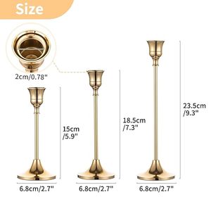 Portavelas de aluminio Premium con acabado texturizado para una decoración elegante del hogar y una decoración romántica del centro de mesa de cena - Product Image 5