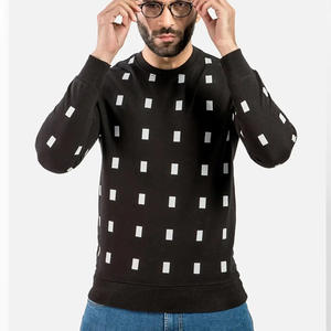 เสื้อกันหนาวผ้าฝ้ายขนแกะสำหรับผู้ชายเสื้อกันหนาวระบายอากาศได้ดีพิมพ์ลายปักโลโก้ตามสั่ง100% - Product Image 6