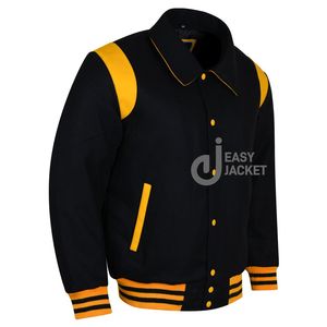 High Quality Letterman Varsity <b>Jackets</b> Wool Body Genuine Leather Sleeves Winter Wear <b>Smart</b> and Stylish <b>Men's</b> <b>Jackets</b> - Product Image 6