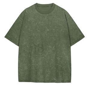 T-shirt lavé à l'acide pour femmes Vente en gros de haute qualité pour fille Impression personnalisée Slim Fit Plain Fitness Durable Workout Respirant - Product Image 4