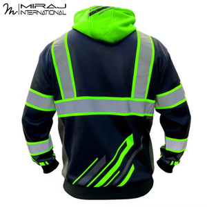 Prix de gros OEM Vêtements de sécurité de travail Sweat à capuche de sécurité réfléchissant pour hommes à vendre Vestes de sécurité haute visibilité - Product Image 2