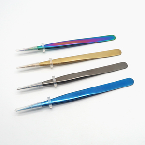 Pinces à cils courbées pour extensions de cils, couleur personnalisée, revêtement spécial, pour salon de beauté - Product Image 6
