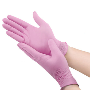 Gants de sécurité imprimés avec logo personnalisé PVC souple durable longue durée haute protection confort disponible divers rose autres couleurs gratuit - Product Image 3