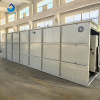 Station d'épuration intégrée conteneurisée avec pompe PLC pour eaux usées municipales et industrielles, contrôle automatique haute efficacité
