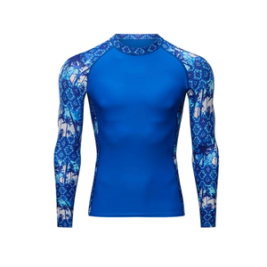 Hombre BJJ Rash Guard manga corta con impresión por sublimación poliéster Spandex duradero hecho en Pakistán - Product Image 4