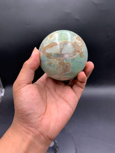 Wholesale Natural Indonesia Chrysoprase Handicraft Healing <b>Crystal</b> 5 cm Polished <b>Sphere</b> - Product Image 5