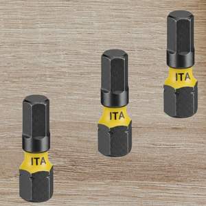 Embouts hexagonaux à percussion de qualité industrielle de 1/4 po (25 mm) avec manchon de couleur, disponibles en OEM pour une utilisation en bricolage - Product Image 1