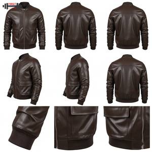 Veste bomber en cuir à rayures pour femmes grande taille, nouvelle mode, confortable, vente en gros, design tendance 2025, manches longues - Product Image 6