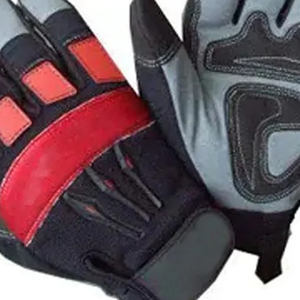 Premium Quality Mechanic Gloves Work Good Grip Soft <b>Padded</b> Safety Gloves Protection Gloves - Product Image 5