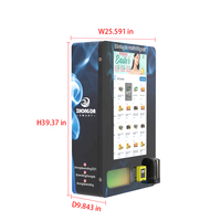 Máquina Expendedora de Pared con Pantalla Táctil Digital de 32 Pulgadas, con Gestión Basada en la Nube con SDK, Múltiples Opciones de Pago y Control Remoto