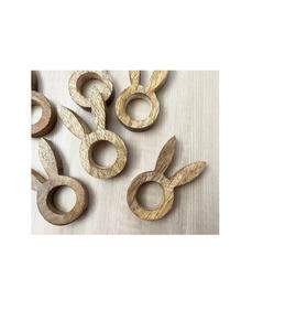 Juego de servilleteros de madera tallada de granja rústica con estilo para hotel, restaurante, mesa de comedor, decoración de fiesta de recepción de boda - Product Image 1