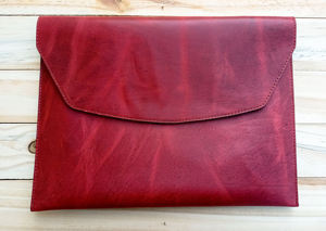 Elegant Genuine Leather Durable & Portable <b>Laptop</b> Sleeve Modern Classic Style for Professionals Work Study Daily Travel GLS-0368 - Product Image 6