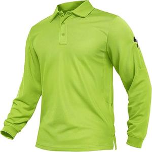 <b>Men's</b> T-<b>Shirts</b> <b>Polo</b> Custom Solid Color Polyester Button Golf <b>Polo</b> Lapel <b>Long</b> <b>Sleeve</b> <b>Men's</b> <b>Polo</b> <b>Shirts</b> <b>Shirt</b> 100% Cotton - Product Image 3